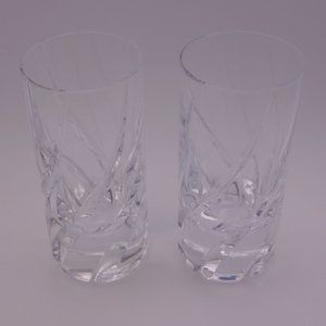 Two(2) Crystal Shot Glasses